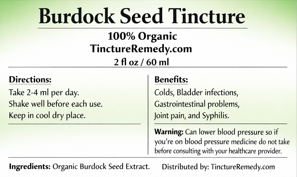Burdock Seed Tincture