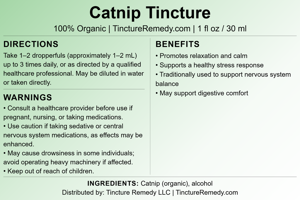 Catnip Tincture