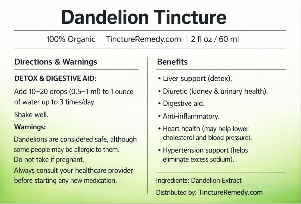 Dandelion Tincture