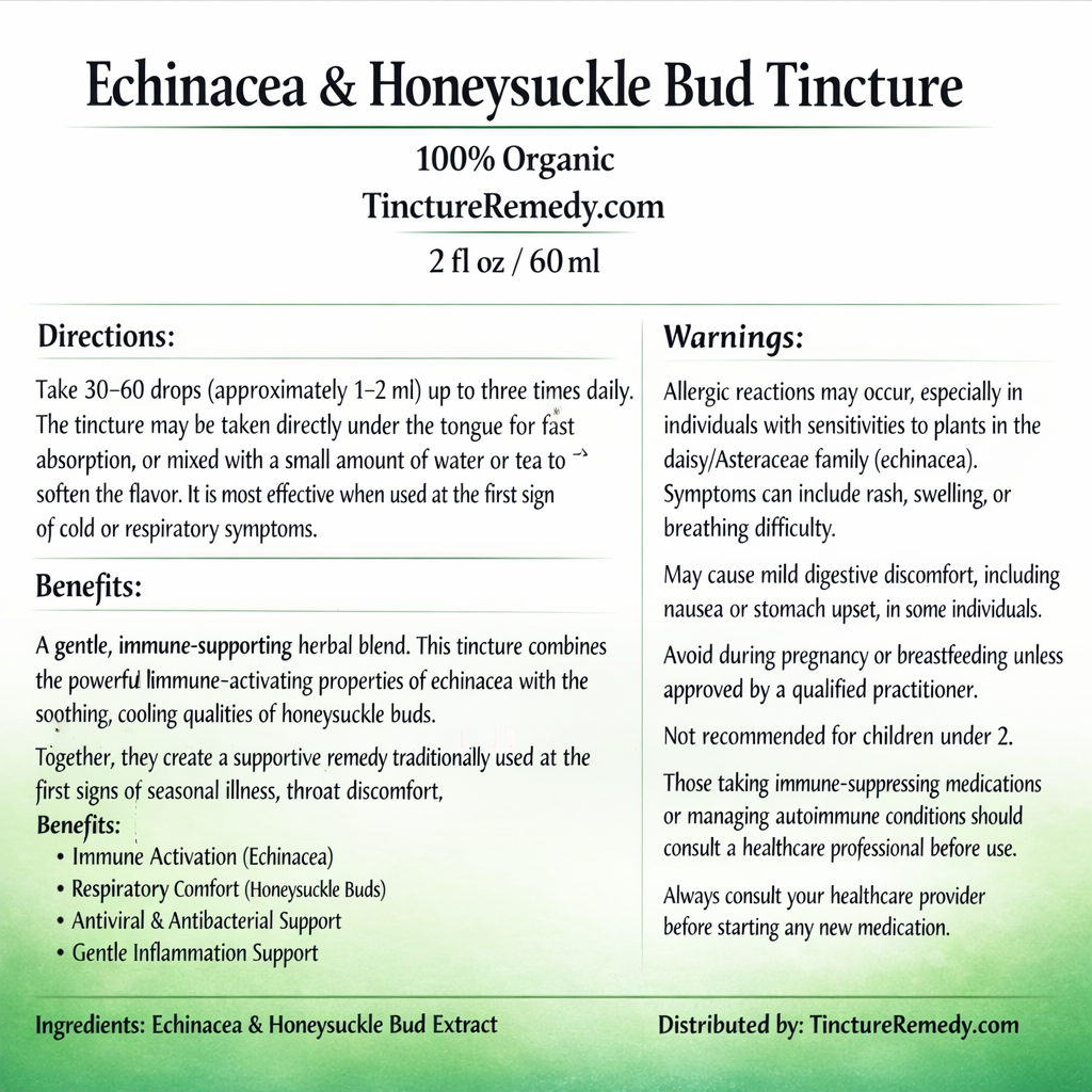 Echinacea & Honeysuckle Bud Tincture