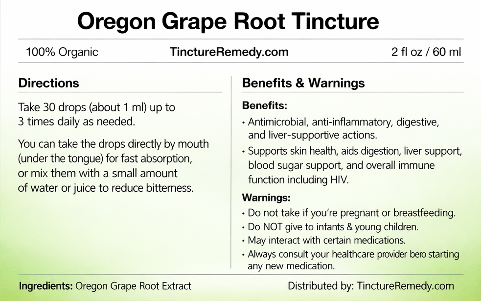 Oregon Grape Root Tincture