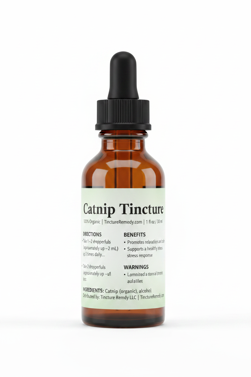 Catnip Tincture - Clean White Background