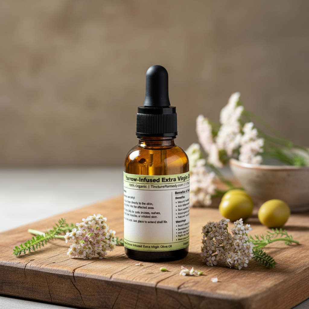 Yarrow Infused Extra Virgin Olive Oil Product Image